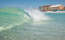 Scenic View Of Fresh Ocean Waves On The Beach In Destin, Florida