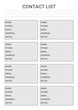 © JewelMahmud - Contact List Planner