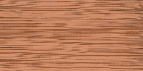 Wall Mural - Uniform red oak wood texture with horizontal veins. Vector wooden background. Lining boards wall. Dried planks. Painted wood. Swatch for laminate