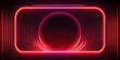 Neon-Tunnel Futuristischer Hintergrund – erstellt mit KI
