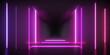 Neon-Tunnel Futuristischer Hintergrund – erstellt mit KI
