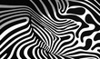 © Nadia - black and white background. zebra skin texture. generative ai