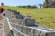 © ungvar - Building retaining wall that is being built on property near new home as part of building new home