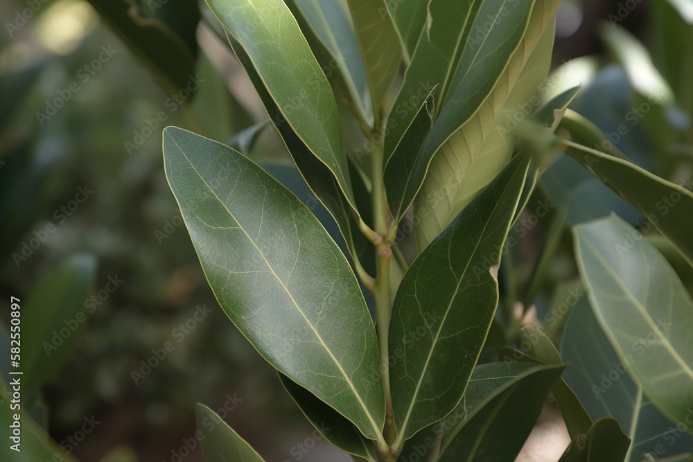 Bay leaf herb pictures showcase the aromatic and green leaves of the ...