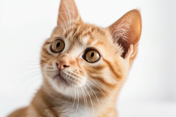 Sticker - adorable orange kitty header. Generative AI