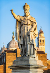 Poster - historic buildings at the old town of Padua - Padova in italy