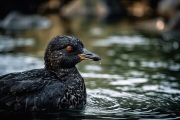 Poster - Circeo National Park's Fulica Atra. Generative AI