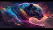 Farbenprächtige Schönheit der Wildnis - Der majestätische schwarze Panther