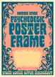 © Mysterylab - A vintage style psychedelic poster frame vector in the style of 1960s graphic arts from the hippie movement.