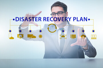 Wall Mural - Disaster recovery plan and backup concept