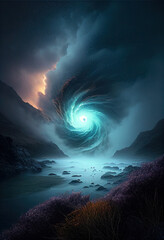 Wall Mural - aurora portal