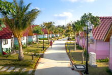 Overview Of 4-star TTC Resort With Rows Of Bungalows At Ninh Chu Beach Van Hai Ward , Son Hai, Phan Rang City, Vietnam