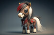 cute horse mascot - made with generative ai