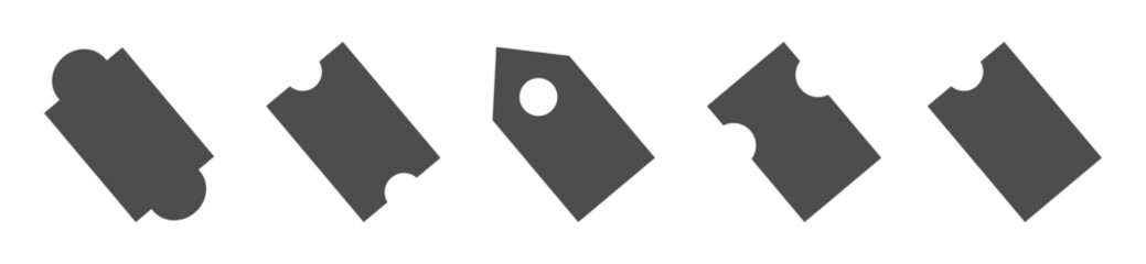  Promo code graphic vector icons set