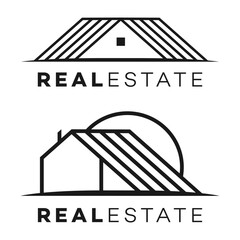 Poster - Modern real estate logo. Vector illustration.