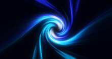 Abstract Blue Swirl Twisted Abstract Tunnel From Lines Background