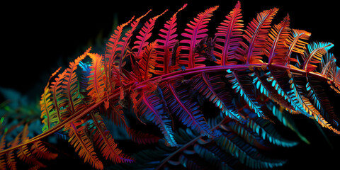 Poster - fern leaf background