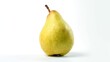 Nashi pear fruit isolated on white background created with generative AI technology