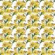 vector illustration seamless pattern of yellow flowers ,design that could be used in a variety of contexts, from packaging to stationery to textiles