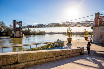 Canvas Print - Les Quais de Saône à Trévoux