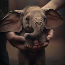 Baby Elephant And Baby