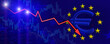 European stock market fall concept