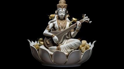 Poster - Hindu Goddess Saraswati - Goddess of knowledge and arts