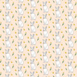 Seamless pattern with Rabbits Flower,Ideal for Easter commercial prints and products,Children products, wallpaper, mobile case etc.