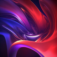 Abstract background with waves. Created with Generative AI technology.