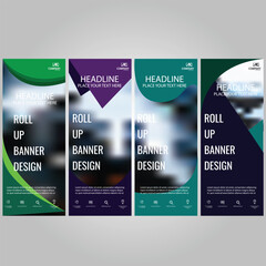 Wall Mural - Rol Up Banner  template Design