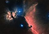 Fototapeta Desenie - Nebulosa Fiamma e Testa di Cavallo