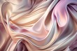 Create a luxurious look with a flowing satin silk fabric background in soft pastel colors. Perfect for upscale designs. Generative AI.