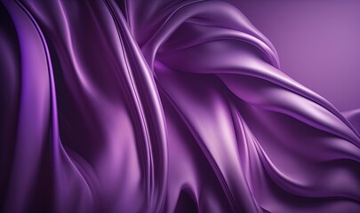 Wall Mural - a purple background with a wavy design in the middle of it and a purple background with a wavy design in the middle of the screen. generative ai