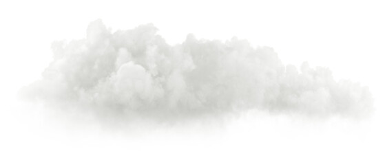 Leinwandbilder - Cut-out smooth clouds freedom shapes special effect 3d rendering png file