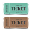 © Jakob - Blue and brown retro-style tickets for business and personal creativity