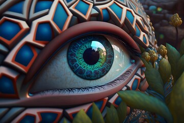 Poster - Eyes of a dragon close look