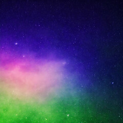 green and purple star dust in space [IA Generativa]