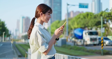 Poster - woman walk on platform