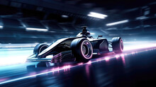 Neon Racing Car Free Stock Photo - Public Domain Pictures