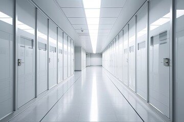  Blank space (empty wal in a bright room). Generative AI