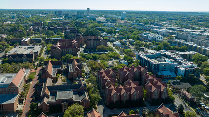 Aerial view of Tallahassee, Florida. 