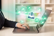 © ra2 studio - Businessman working on laptop with new business
