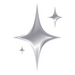 © kristimj - chrome silver star on white transparent background emoji 3d style so cool png or vector