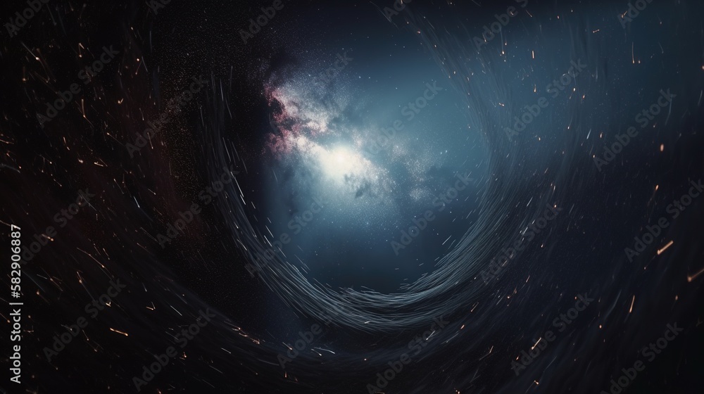 Swirling tornado of stars is a mesmerizing cosmic phenomenon, a ...