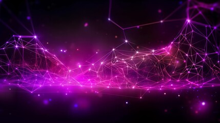 Wall Mural - an abstract technology background, block chain concept. internet, connectivity. generative ai.