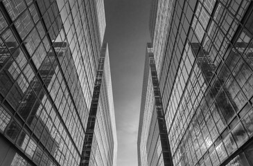 Poster - Exterior of modern architecture. Building abstract background