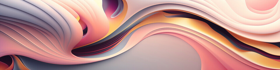 Wall Mural - Wide-Screen Abstract Background in Delightful Pastel Colors