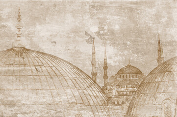 i̇slam, dua, kabe, kaba, minaret, light, shadow, beatiful, sky, dome, istanbul, islamic architecture,