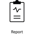 © Graphics - Report icon design stock illustration