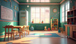 © View Stock - AI generates illustrations kindergarten classroom